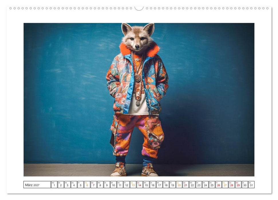 Tierischer HipHop Style (CALVENDO Wandkalender 2027)