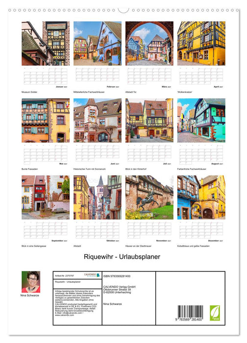 Riquewihr - Urlaubsplaner (CALVENDO Premium Wandkalender 2027)