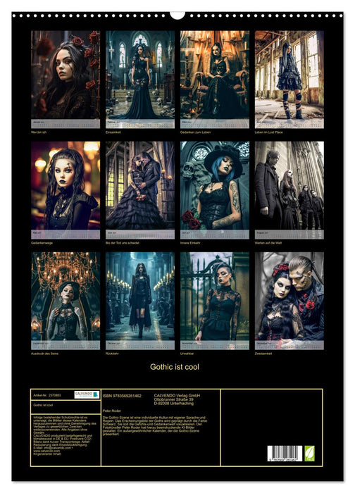 Gothic ist cool (CALVENDO Wandkalender 2027)