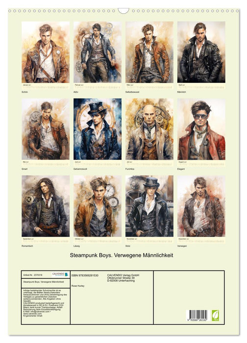 Steampunk Boys. Verwegene Männlichkeit (CALVENDO Wandkalender 2027)