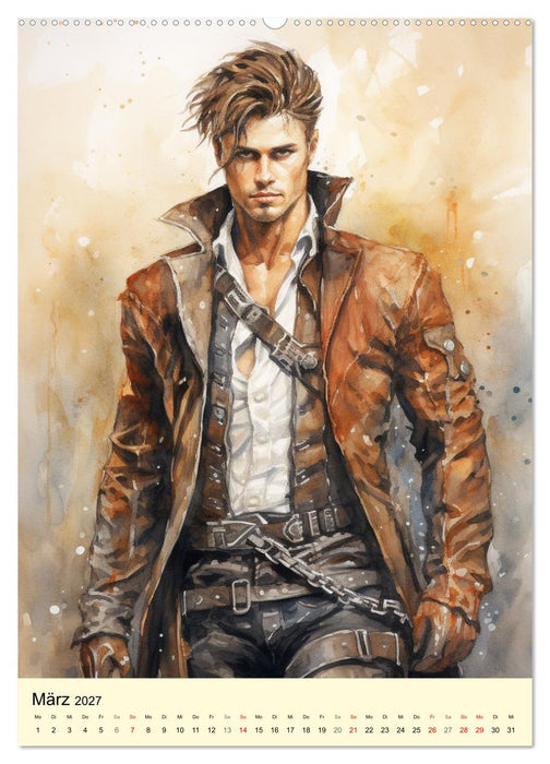 Steampunk Boys. Verwegene Männlichkeit (CALVENDO Wandkalender 2027)