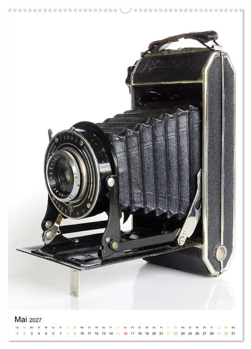 Balgenkameras - Analoge Fotoapparate mit Charme (CALVENDO Wandkalender 2027)