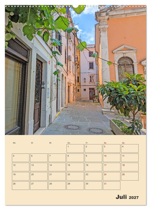 Piran, Sloweniens Perle am Mittelmeer (CALVENDO Premium Wandkalender 2027)