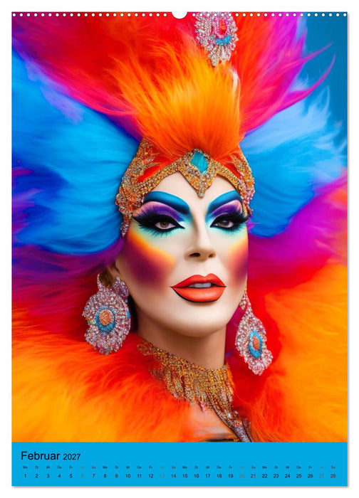 Drag Queens im Rampenlicht (CALVENDO Premium Wandkalender 2027)