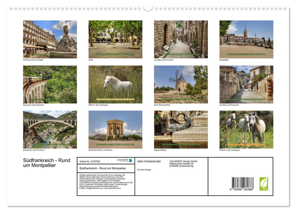 Südfrankreich - Rund um Montpellier (CALVENDO Premium Wandkalender 2027)