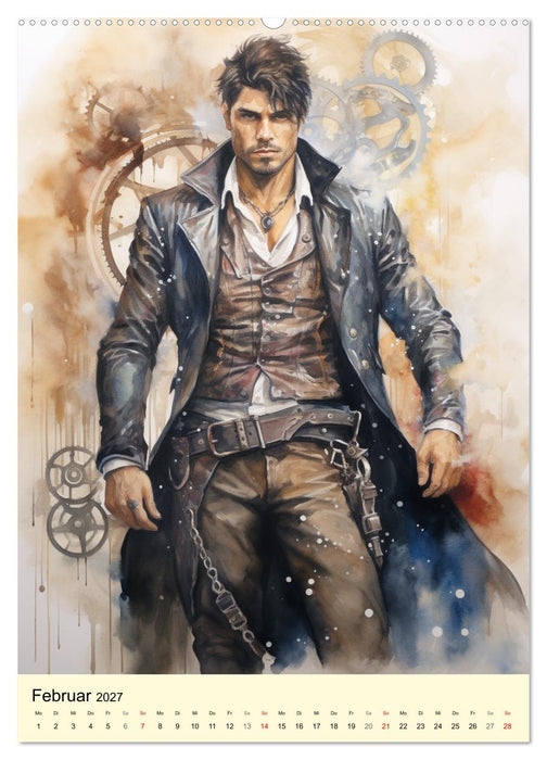 Steampunk Boys. Verwegene Männlichkeit (CALVENDO Premium Wandkalender 2027)