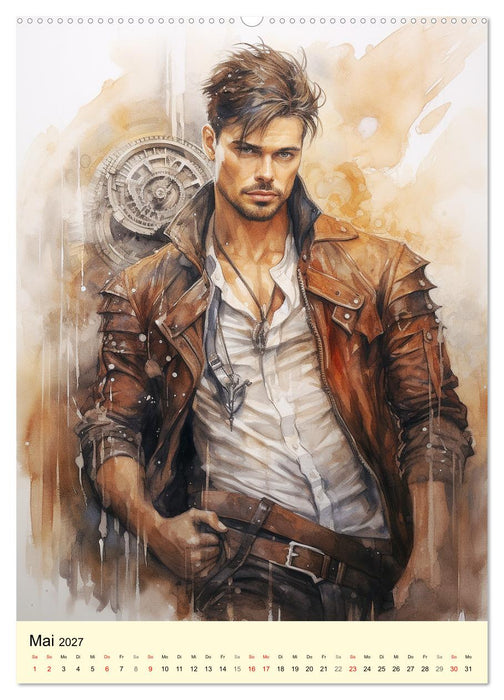 Steampunk Boys. Verwegene Männlichkeit (CALVENDO Premium Wandkalender 2027)