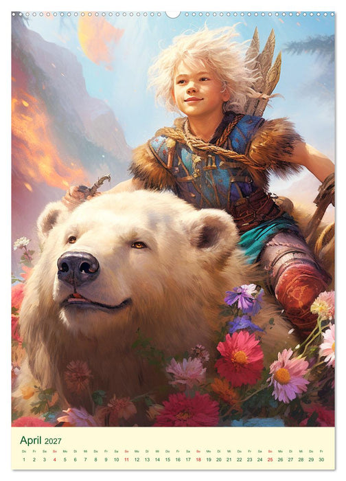 Im Zauberwald. Kleine Helden im magischen Druidenland (CALVENDO Wandkalender 2027)