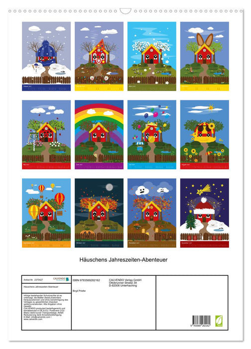 Häuschens Jahreszeiten-Abenteuer (CALVENDO Wandkalender 2027)