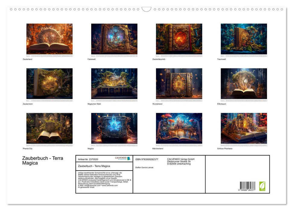 Zauberbuch - Terra Magica (CALVENDO Wandkalender 2027)
