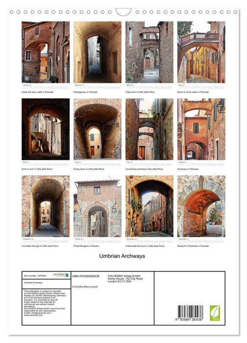 Umbrian Archways (CALVENDO Monthly Calendar 2027)