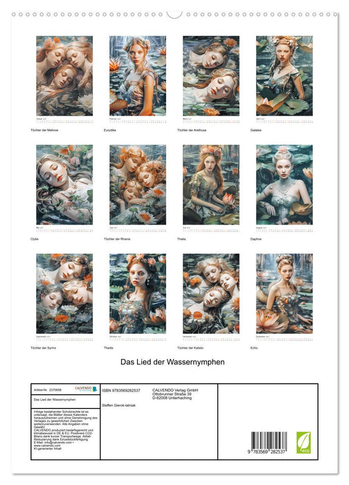 Das Lied der Wassernymphen (CALVENDO Premium Wandkalender 2027)