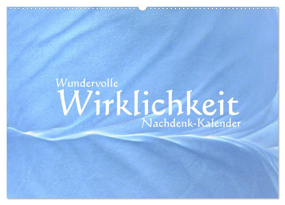 Wundervolle Wirklichkeit - Nachdenk-Kalender (CALVENDO Wandkalender 2027)