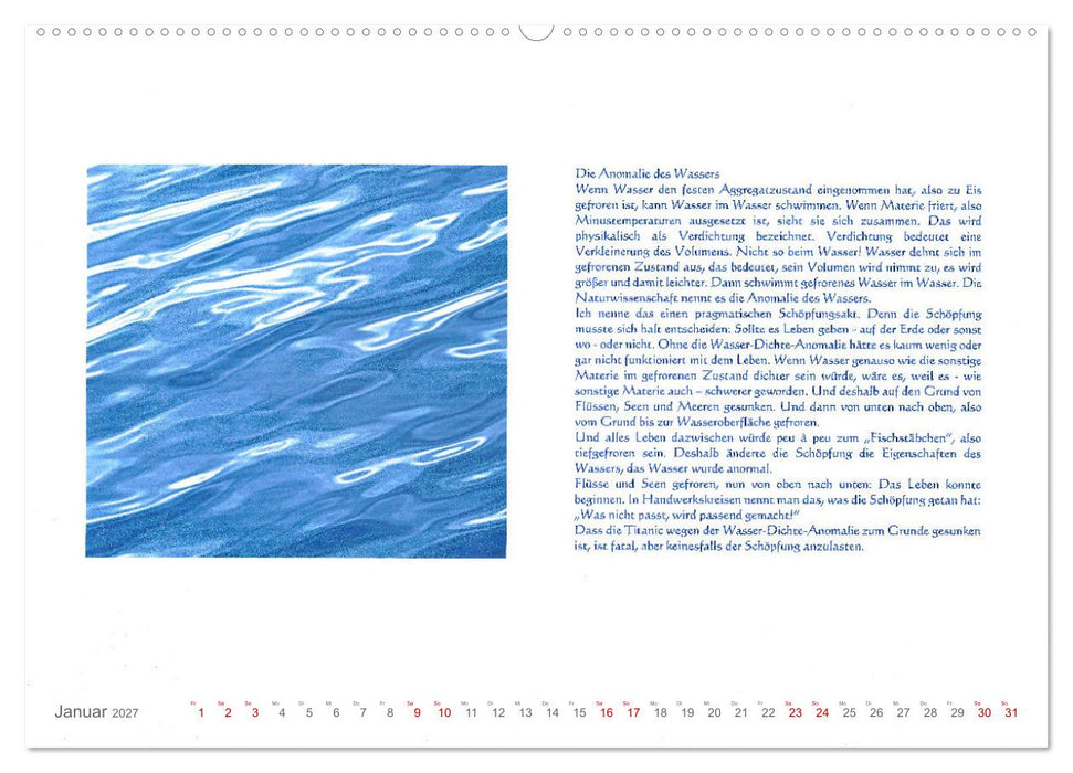 Wundervolle Wirklichkeit - Nachdenk-Kalender (CALVENDO Wandkalender 2027)