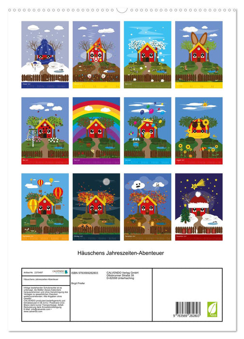 Häuschens Jahreszeiten-Abenteuer (CALVENDO Premium Wandkalender 2027)