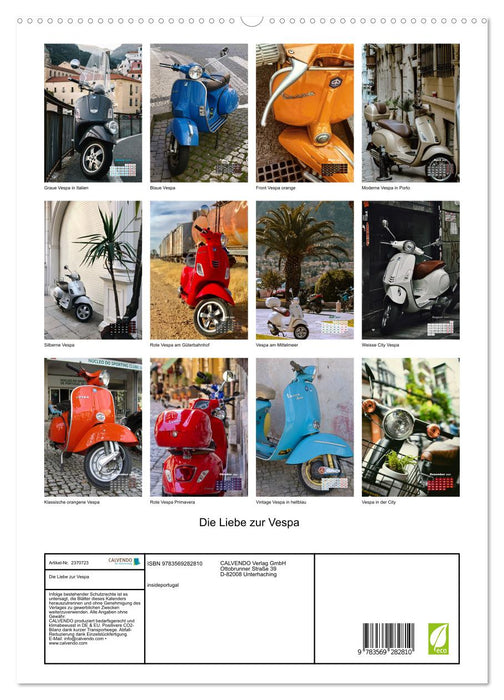 Die Liebe zur Vespa (CALVENDO Premium Wandkalender 2027)