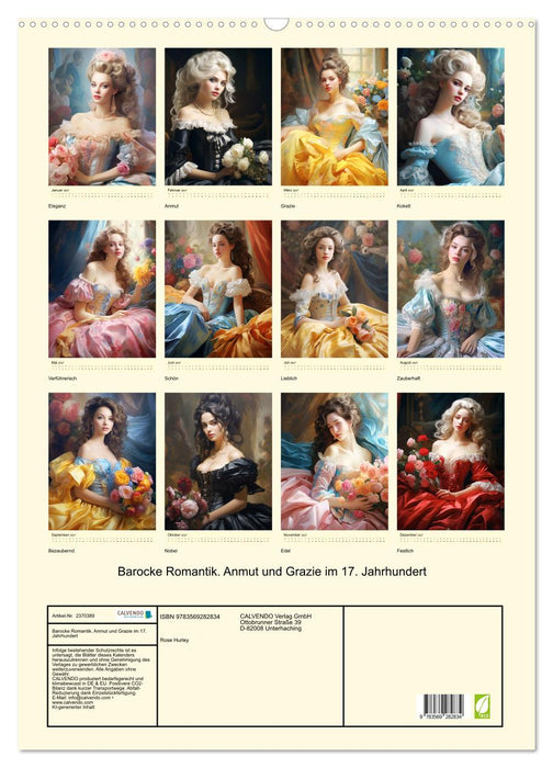 Barocke Romantik. Anmut und Grazie im 17. Jahrhundert (CALVENDO Wandkalender 2027)