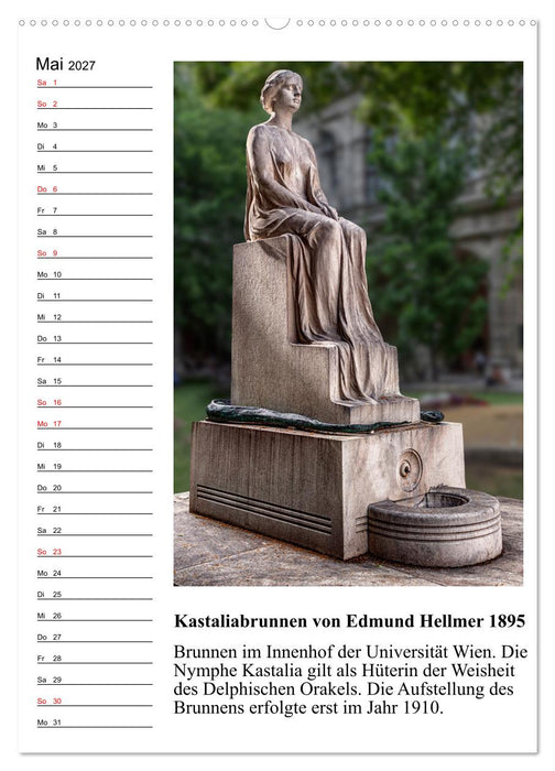 Brunnenkunst in Wien (CALVENDO Wandkalender 2027)