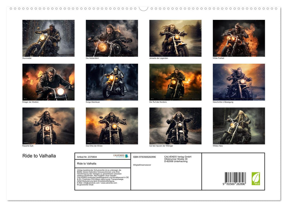 Ride to Valhalla (CALVENDO Premium Wandkalender 2027)