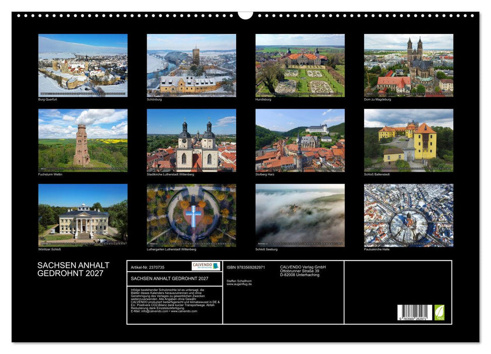 SACHSEN ANHALT GEDROHNT 2027 (CALVENDO Wandkalender 2027)