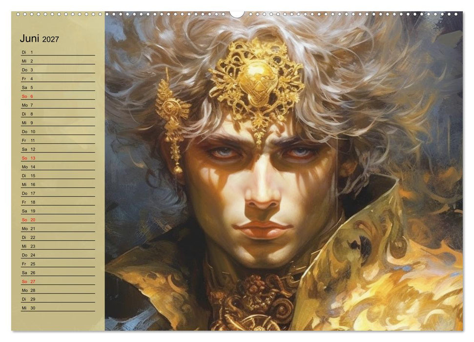 Golden Boys. Feminin, sinnlich, verführersich und schön (CALVENDO Premium Wandkalender 2027)