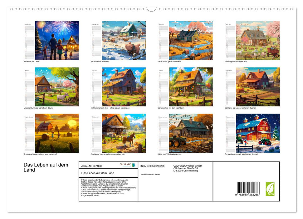 Das Leben auf dem Land (CALVENDO Premium Wandkalender 2027)