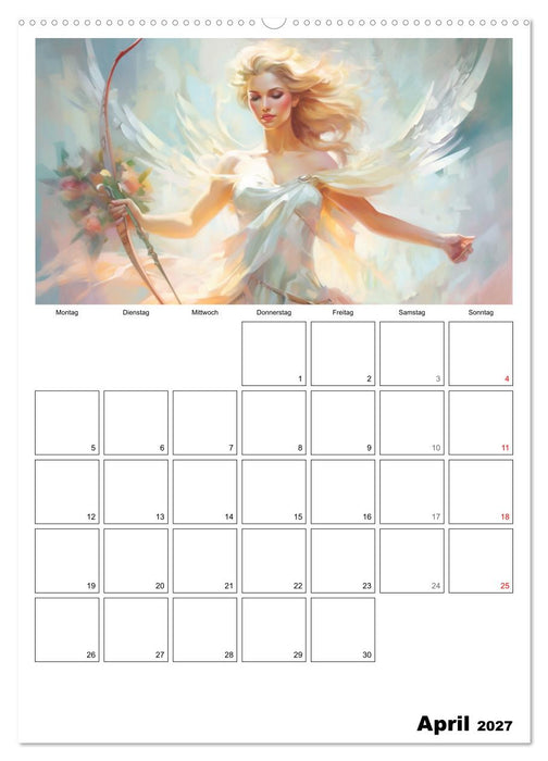 Der göttliche Planer. Aquarelle von antiken griechischen Göttern (CALVENDO Wandkalender 2027)