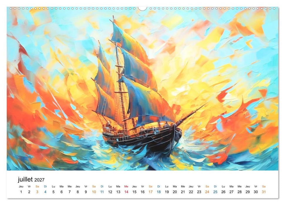 Scènes épiques de voiliers (CALVENDO Calendrier supérieur 2027)