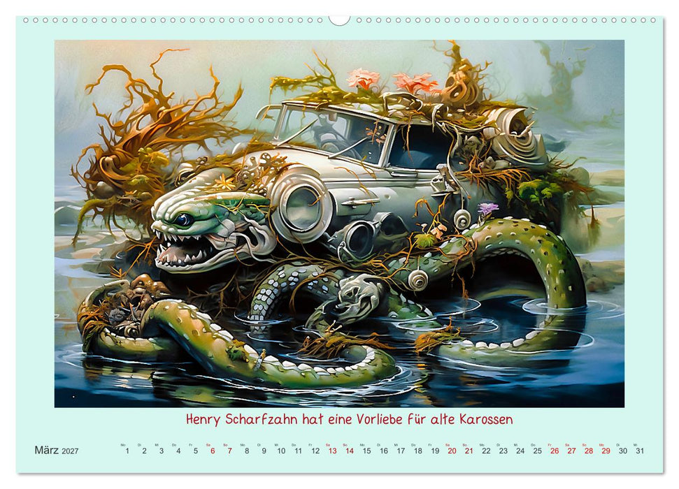 Die freundlichen Tiesee Cyborgs (CALVENDO Wandkalender 2027)