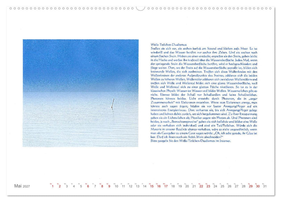 Wundervolle Wirklichkeit - Nachdenk-Kalender (CALVENDO Premium Wandkalender 2027)