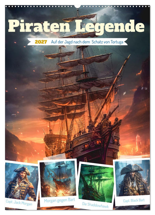 Piraten Legende (CALVENDO Wandkalender 2027)