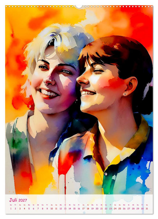 Lesbische Liebe (CALVENDO Premium Wandkalender 2027)