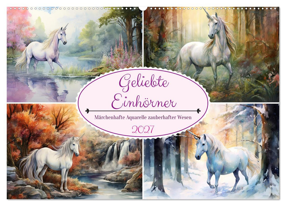 Geliebte Einhörner (CALVENDO Wandkalender 2027)