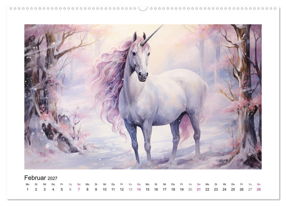 Geliebte Einhörner (CALVENDO Wandkalender 2027)