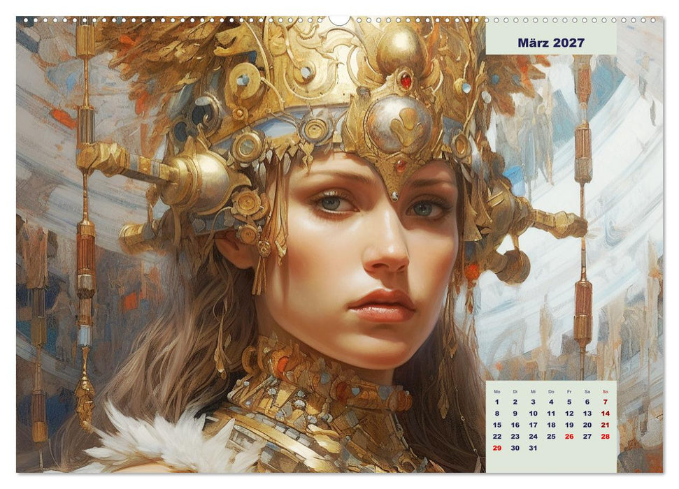 Götter der Antike. Inspiriert von den Bewohnern des Olymp (CALVENDO Wandkalender 2027)