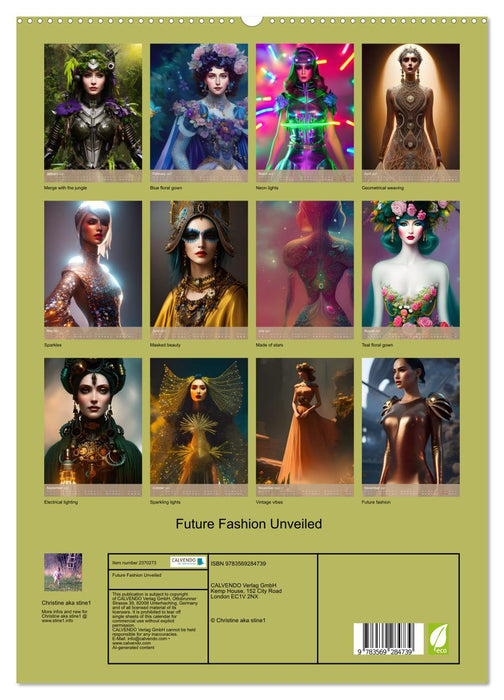 Future Fashion Unveiled (CALVENDO Premium-Calendar 2027)