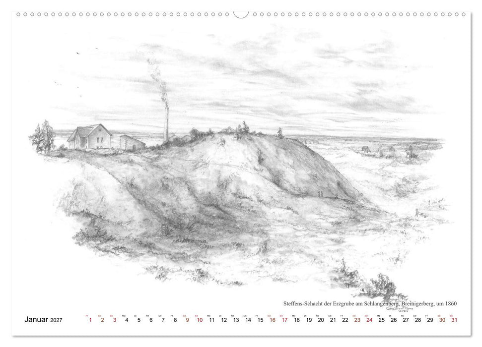 ZeitZeichnen - Reise in Stolbergs Vergangenheit (CALVENDO Premium Wandkalender 2027)