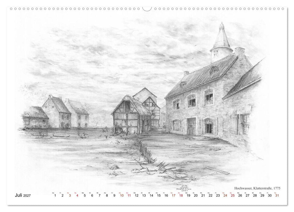 ZeitZeichnen - Reise in Stolbergs Vergangenheit (CALVENDO Premium Wandkalender 2027)