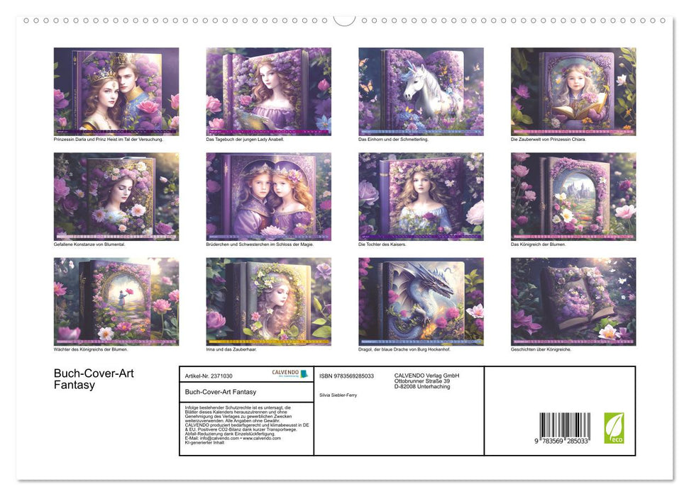 Buch-Cover-Art Fantasy (CALVENDO Premium Wandkalender 2027)