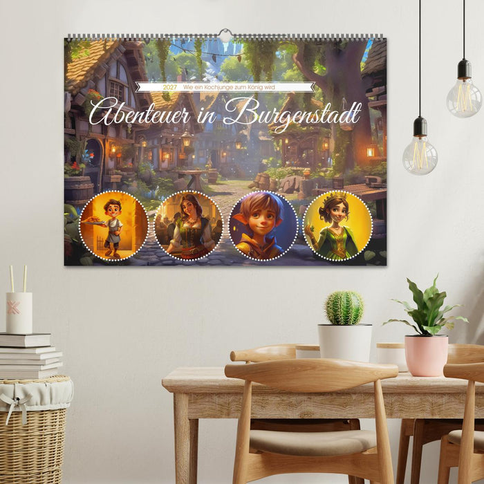 Abenteuer in Burgenstadt (CALVENDO Wandkalender 2027)