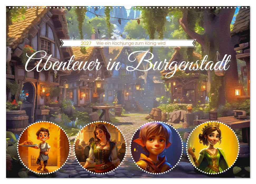 Abenteuer in Burgenstadt (CALVENDO Wandkalender 2027)
