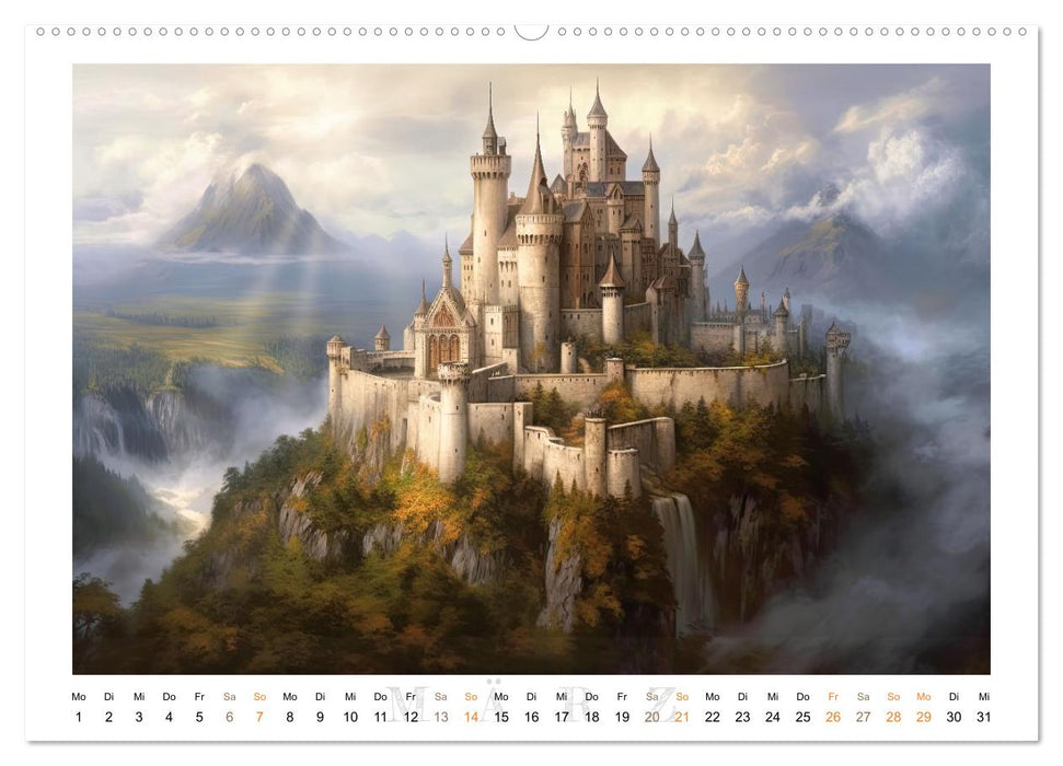 Malerische Ritterburgen (CALVENDO Wandkalender 2027)