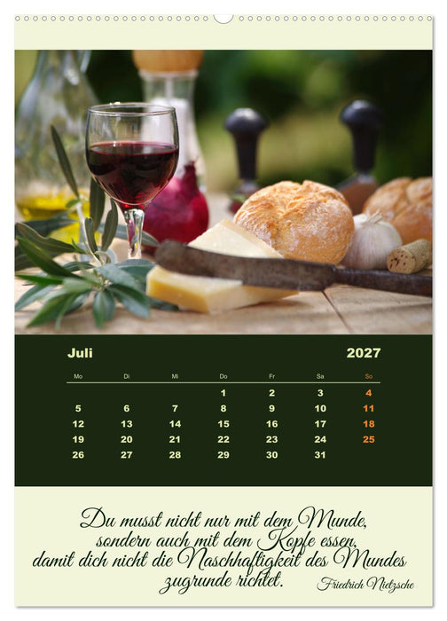 Vegan Ernährt - frisches Gemüse und Obst auf den Tisch (CALVENDO Premium Wandkalender 2027)