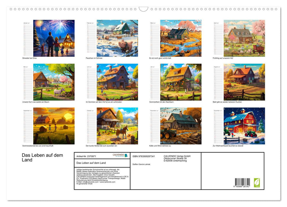 Das Leben auf dem Land (CALVENDO Wandkalender 2027)