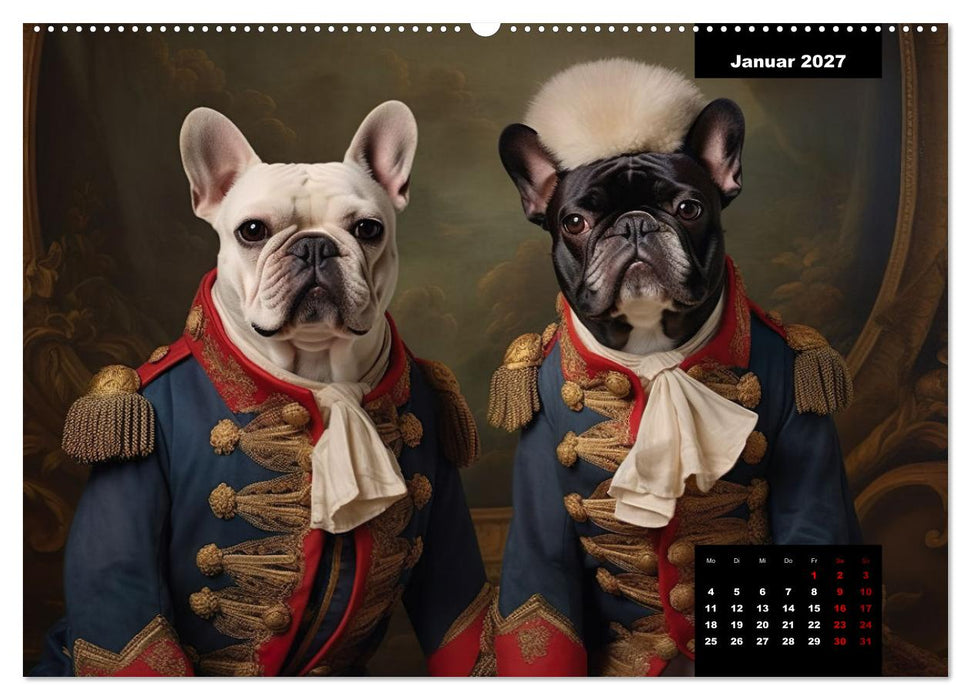 Französische Bulldogge KI Digiart (CALVENDO Premium Wandkalender 2027)