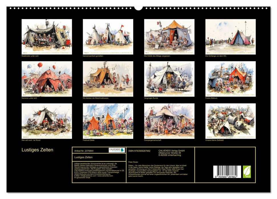 Lustiges Zelten (CALVENDO Premium Wandkalender 2027)