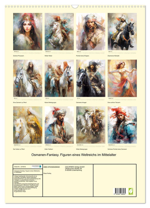 Osmanen-Fantasy. Figuren eines Weltreichs im Mittelalter (CALVENDO Wandkalender 2027)