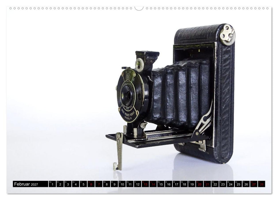 Alte Fotoapparate - Kameras von Kodak der Jahre 1905 bis 1977 (CALVENDO Wandkalender 2027)
