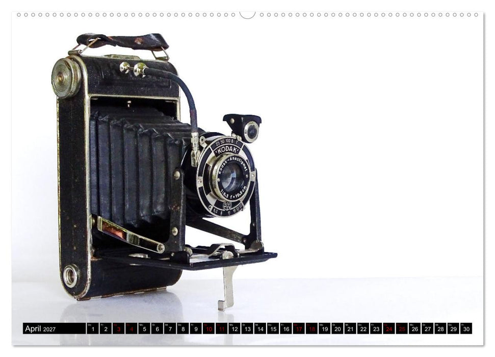 Alte Fotoapparate - Kameras von Kodak der Jahre 1905 bis 1977 (CALVENDO Wandkalender 2027)