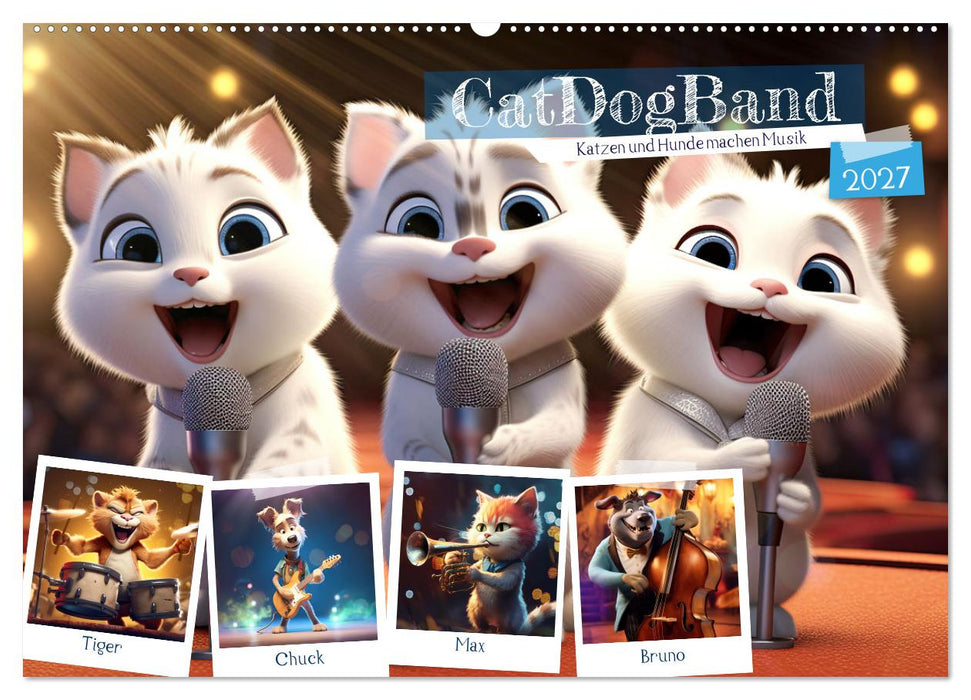 CatDogBand (CALVENDO Wandkalender 2027)